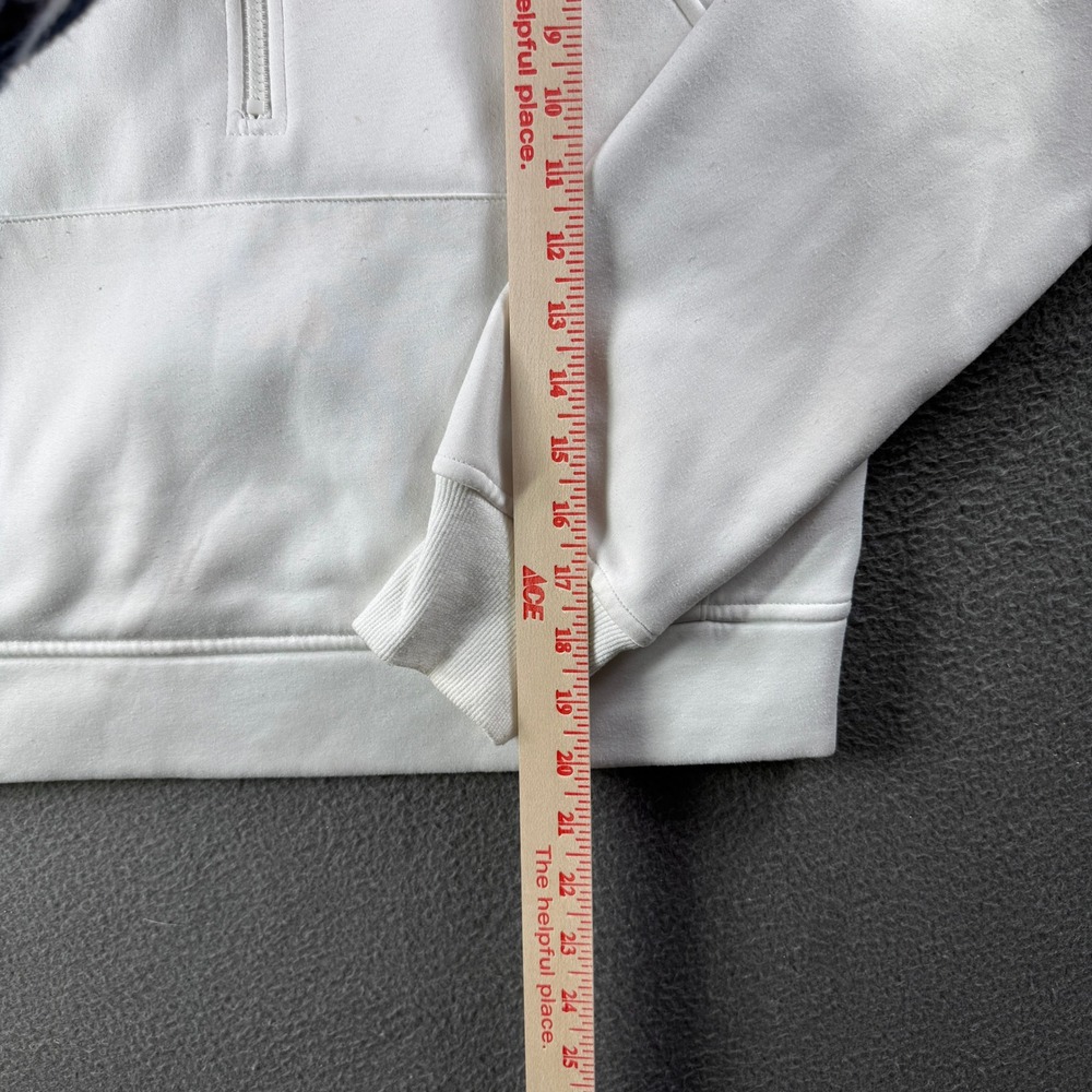 Laslulu Hoodie Women M White Pullover Sweatshirt Half Zip‎ Cozy Active - Picture 6 of 10